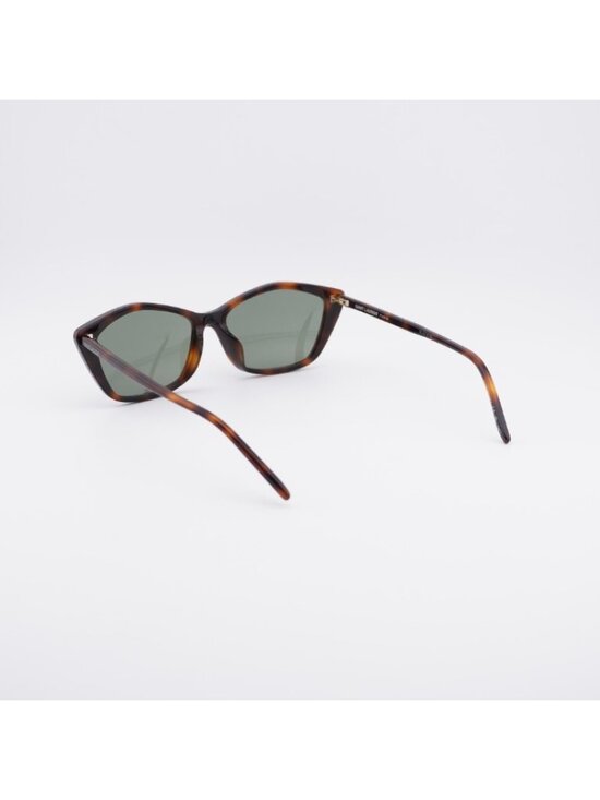 Saint Laurent SL 775/F 003 Sunglasses Havana Cat Eye Frame, Green Lenses main image 10